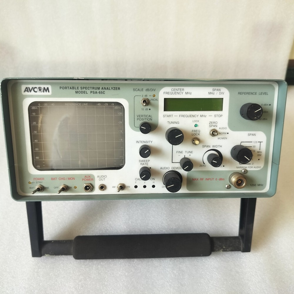 AVCOM PORTABLE SPECTRUM ANALYZER(MODEL PSA-65C)