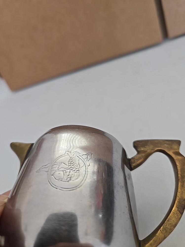 Vintage Silver Creamer Small Pitcher.