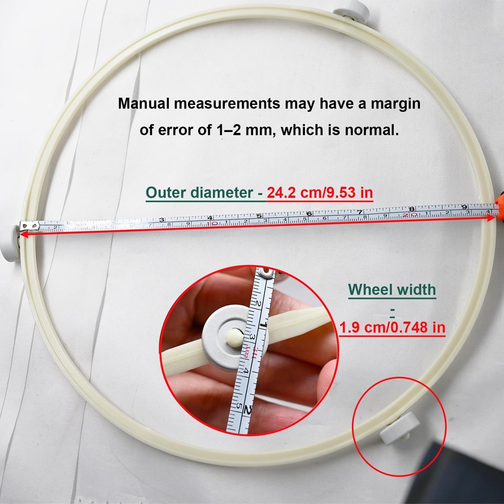 9.5 Inch Microwave Turntable Ring,Rotating Ring Roller,Microwave Oven Tray Su...