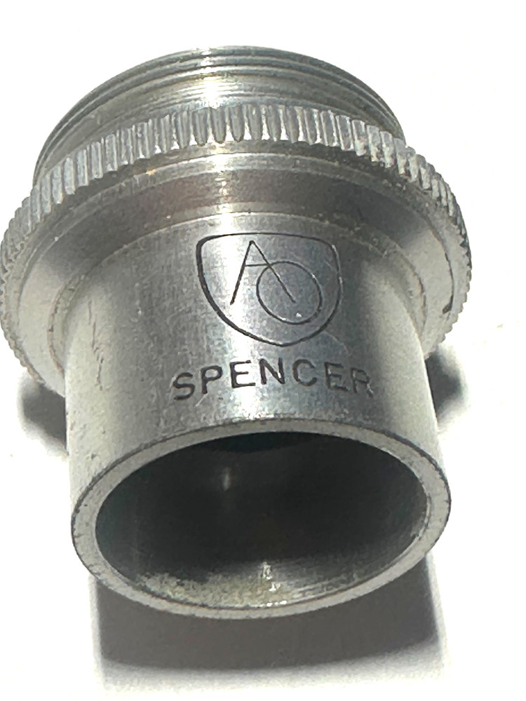 American Optical / Spence 4X N.A. 0.1  Microscope Objective, Used