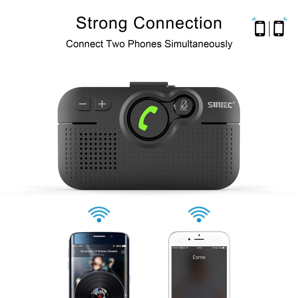 Bluetooth Car Speaker for Cell Phone, Handsfree Bluetooth Car Kit Motion AUTO...