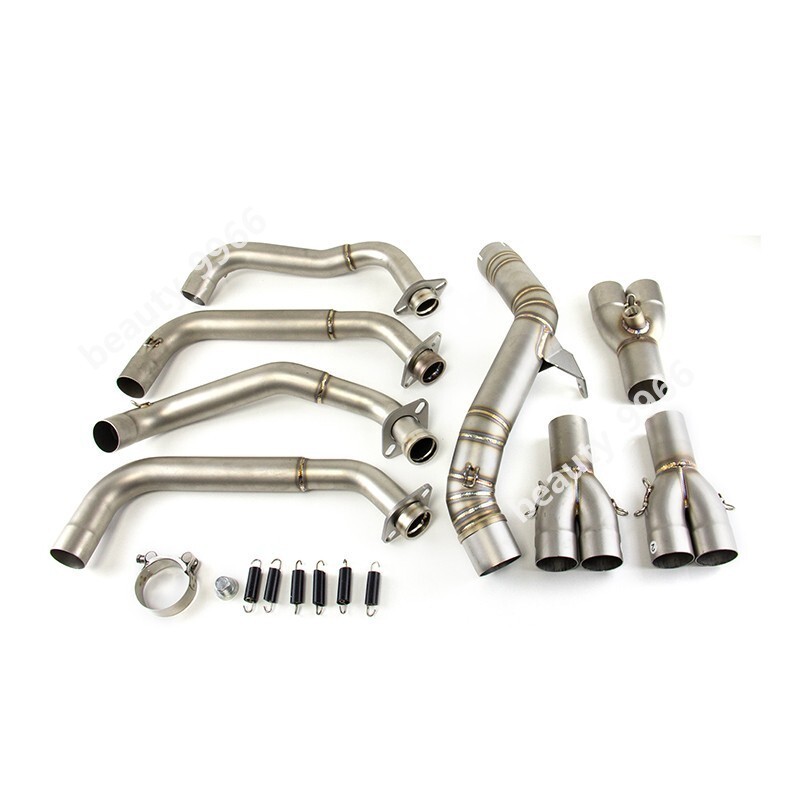 For Kawasaki Z900 2017-2025 Full Exhaust System Front Header Mid Pipe Slip On