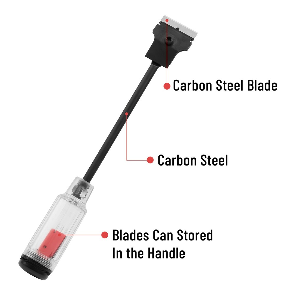 Bates- Long Reach Extension Scraper, 11-Inch, Razor Scraper with Extra 3...
