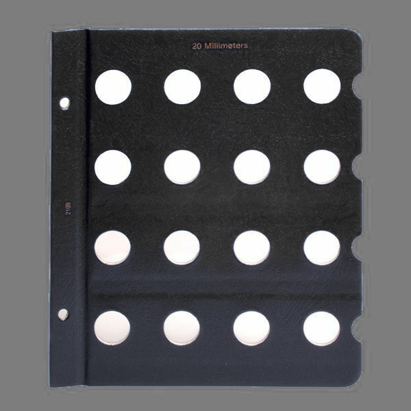 Whitman Coin Album Page Blank 20mm