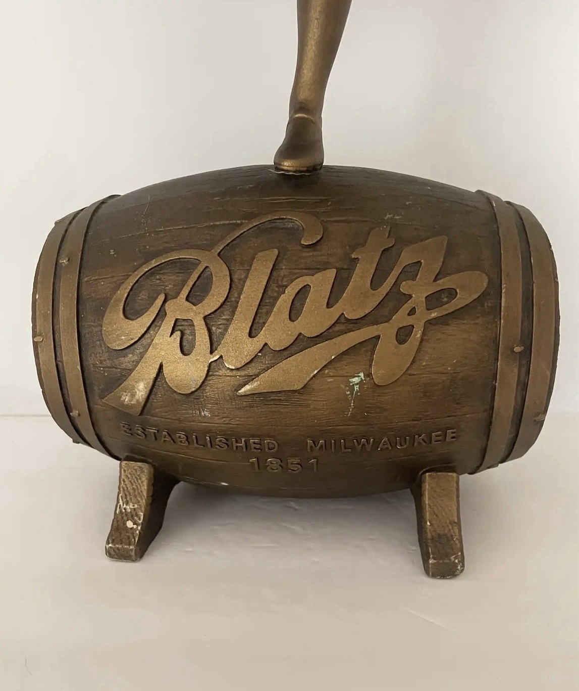 Vintage Blatz Beer Valerie Waitress Statue 1986 20” Advertising Display Statue