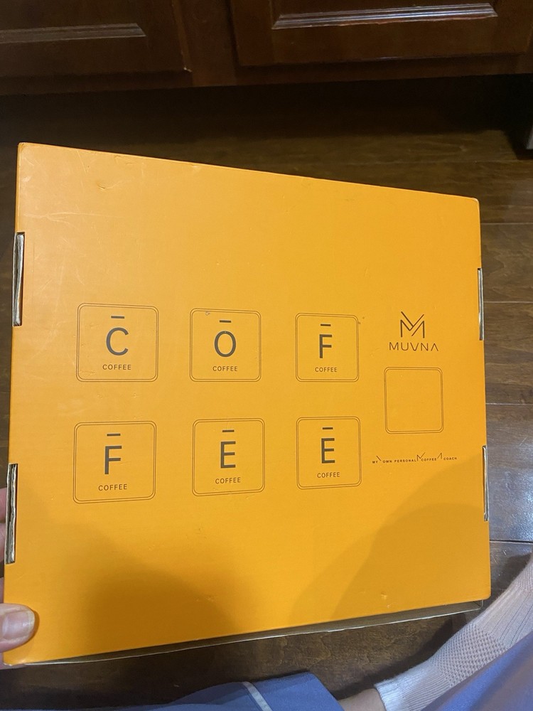 MUVNA Coffee Bean Cellars with Stand & Hopper 6 Tubes