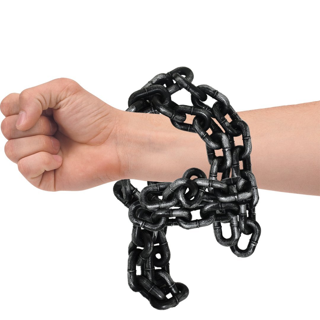 Plastic Chain - Halloween Plastic Chain - Grey And Black Chain