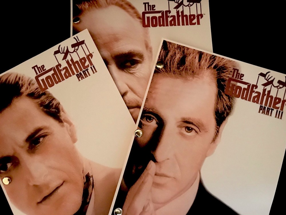 Paramount THE GODFATHER TRILOGY Rare Script SCREENPLAY SET Collection