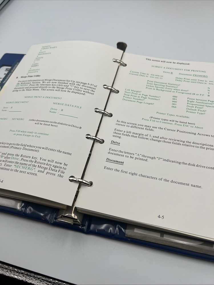 1982 MultiMate Pro Word Processor for IBM PC Manual +5 floppy disks, Good Cond!