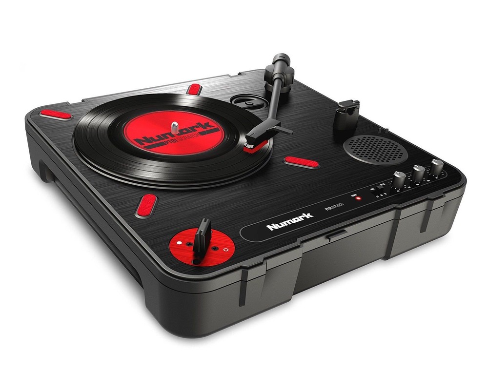 Numark PT01 Scratch Portable DJ Turntable w/Scratch Switch+Speaker USB/AUX/RCA