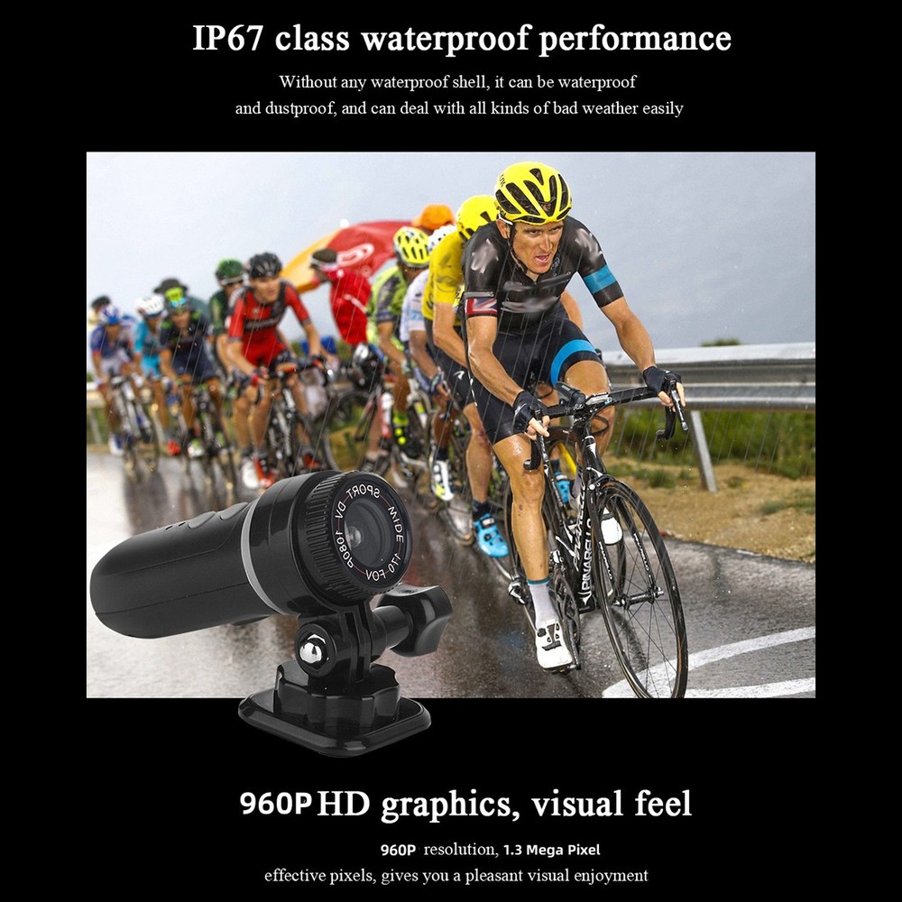 1× 450mAh Battery Loop Recording Function Large Storage Expansion Sports Camera