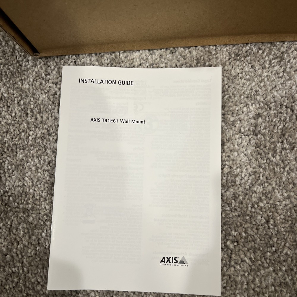 Axis T91E61 Wall Mount CCTV Camera NEW