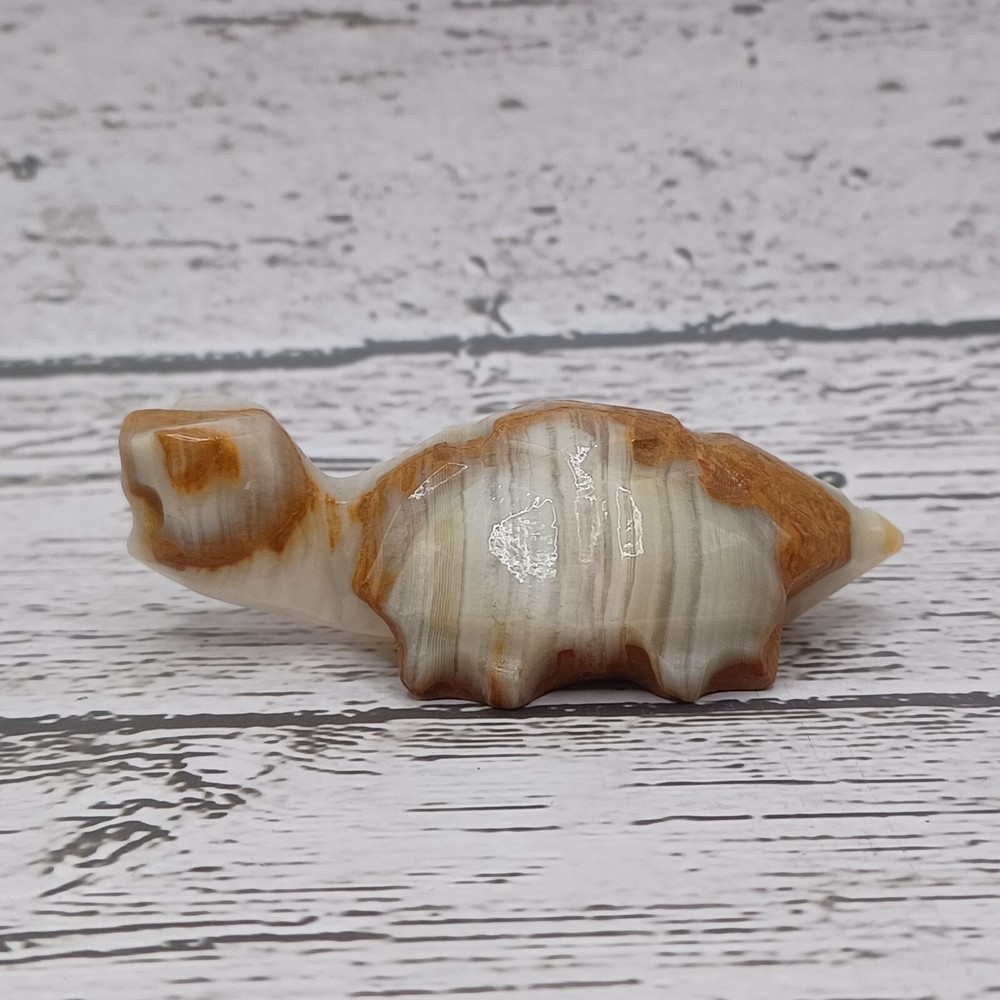HAND CARVED MEXICAN AGATE TURTLE