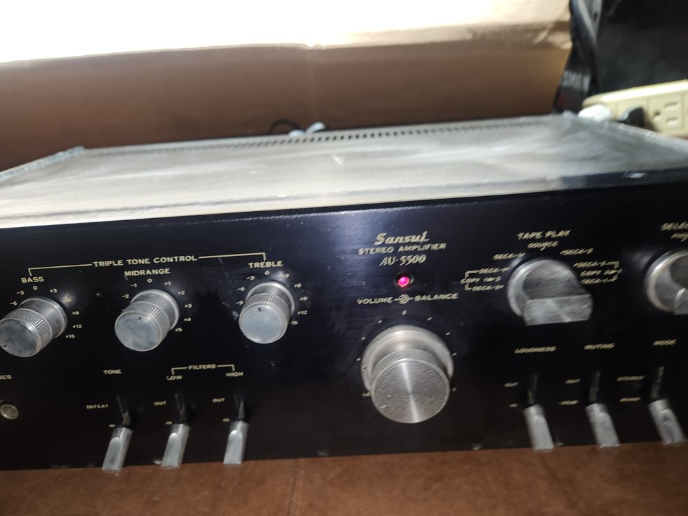 🔥  SANSUI AU-5500 Integrated Amplifier ❤️ Tested Ready To 🪨