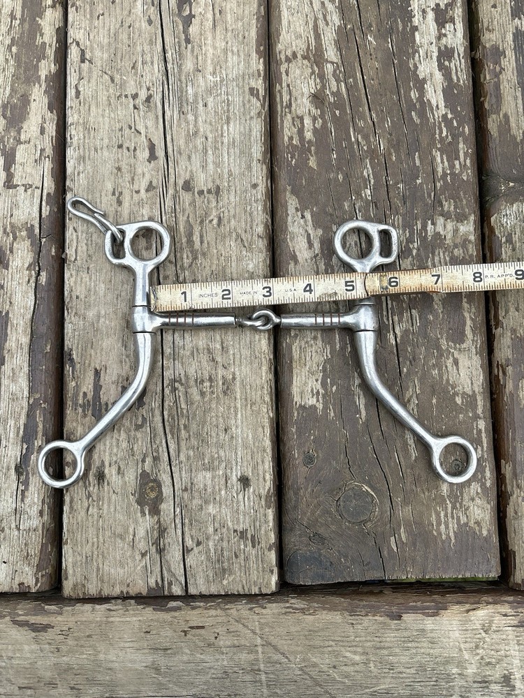 Stainless Steel Medium Shank Snaffle With Copper Inlay
