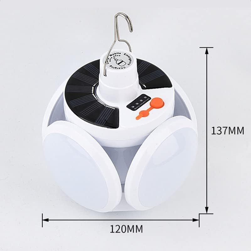 Solar Powered Emergency Camping Lantern - Waterproof, Multi-Function LED Light