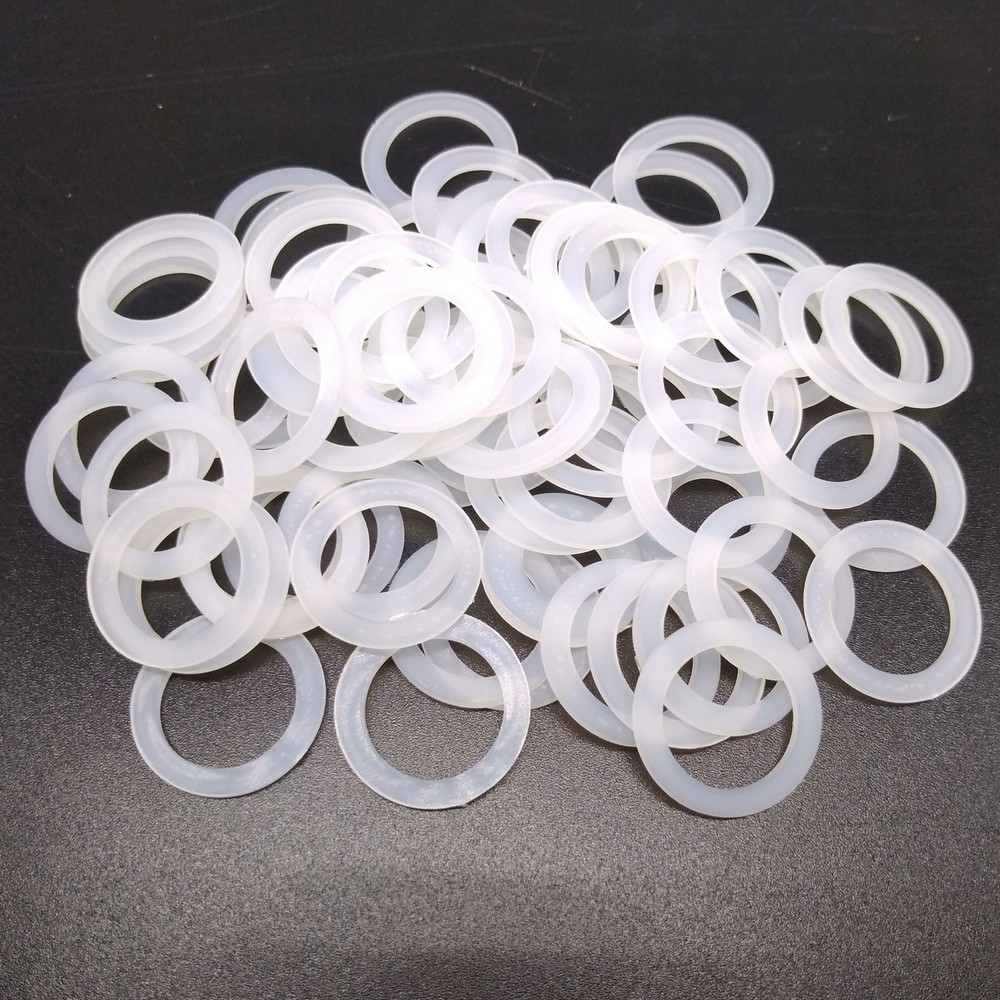 500pcs M10 White Nylon Flat Washers