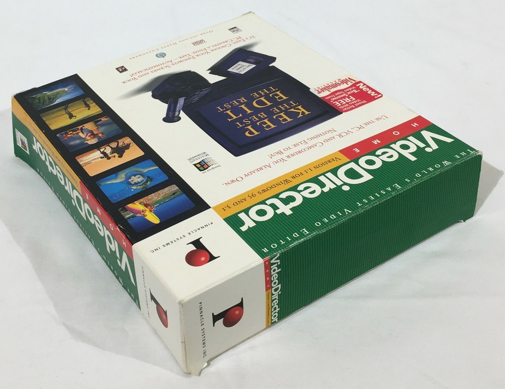 Pinnacle Video Director Video Camera VCR Editing Software W/ Cable - Incomplete