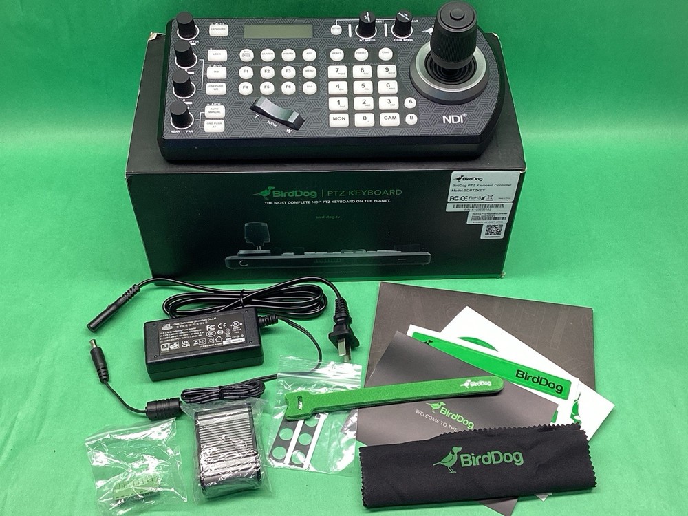BirdDog BDPTZKEY PTZ Camera Keyboard Controller NDI VISCA - POWERS ON UNTESTED