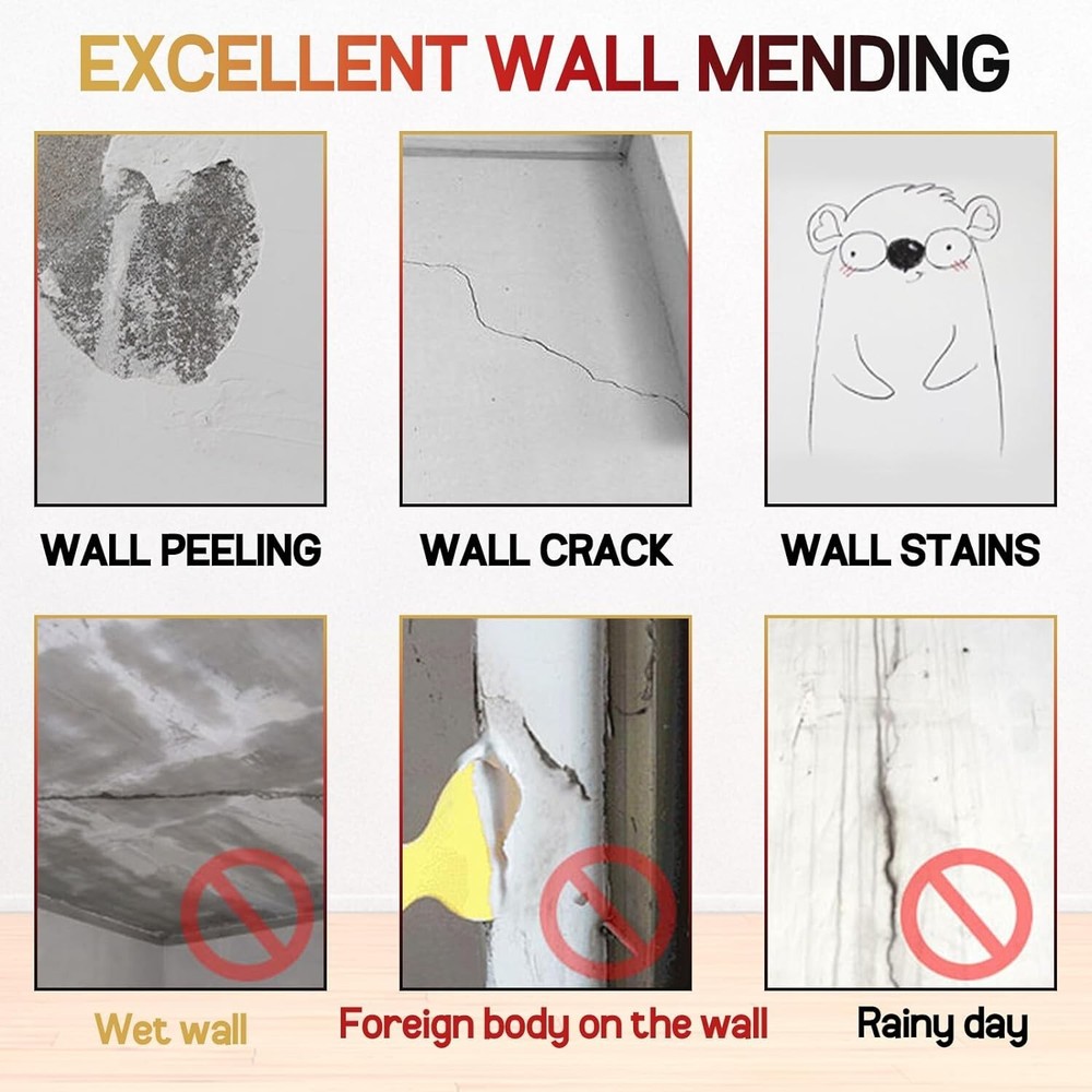 All-in-One Drywall Repair Kit with Spackle Paste & Scrapers for Quick Fixes