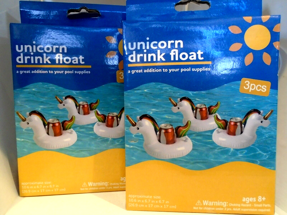 Unicorn Drink Rafts 3 Pack Go Floats 2 Boxes