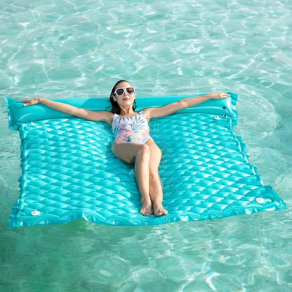 Giant Inflatable Floating Mat - Pool Float Lake Float Raft Lounge Floating Water