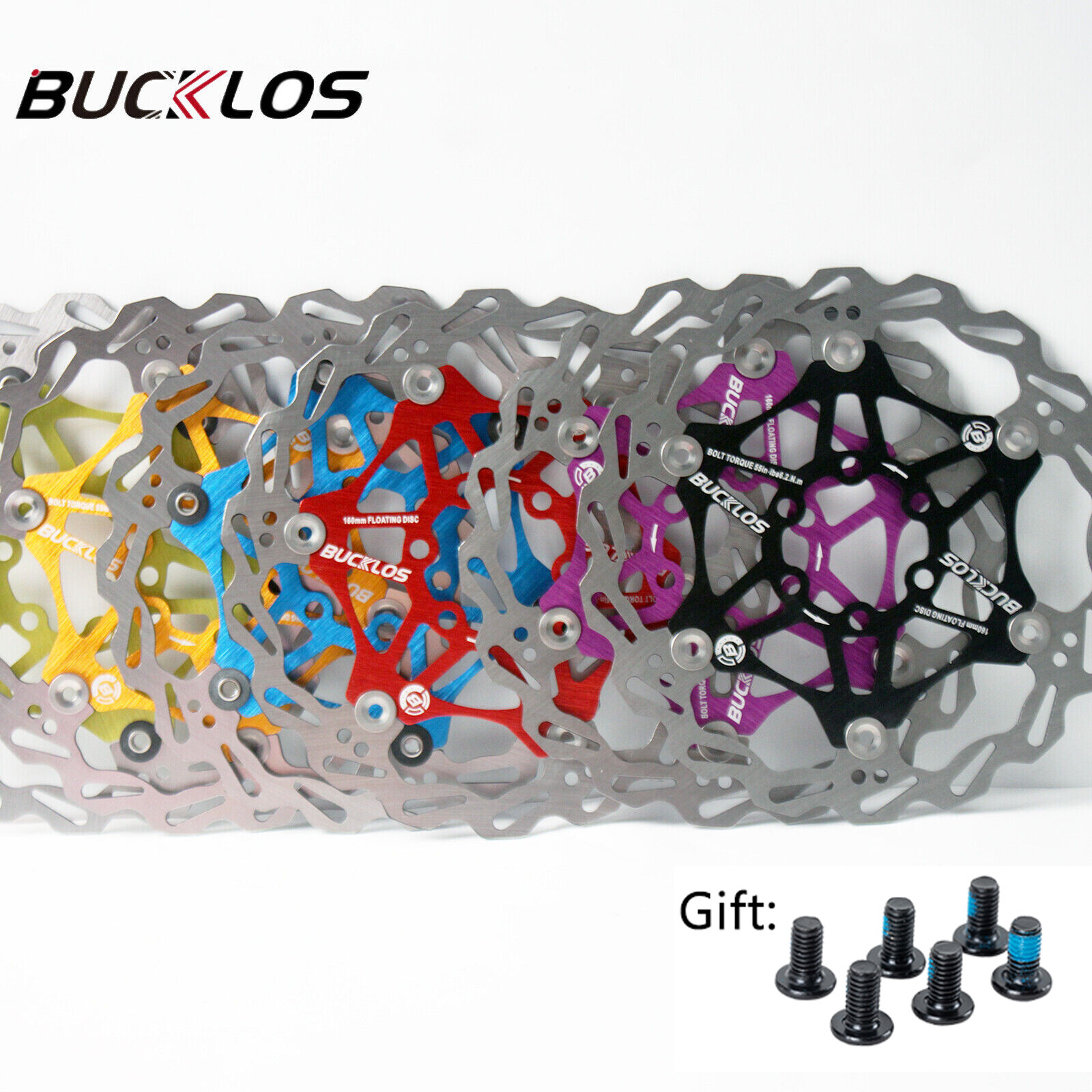 1/2pcs Floating Disc Brake Rotor 160/180/203mm 6Bolt MTB Bike Rotor Bicycle Part