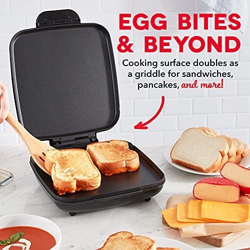 Electric Egg Bite Maker - Non-Stick Silicone Cups, 9 Servings, Quick Cleanup, Sp