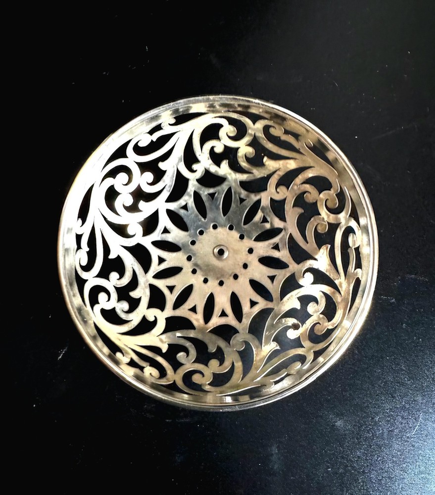 Antique Gorham Sterling Silver Cut Work String /Thread Holder . C1900.