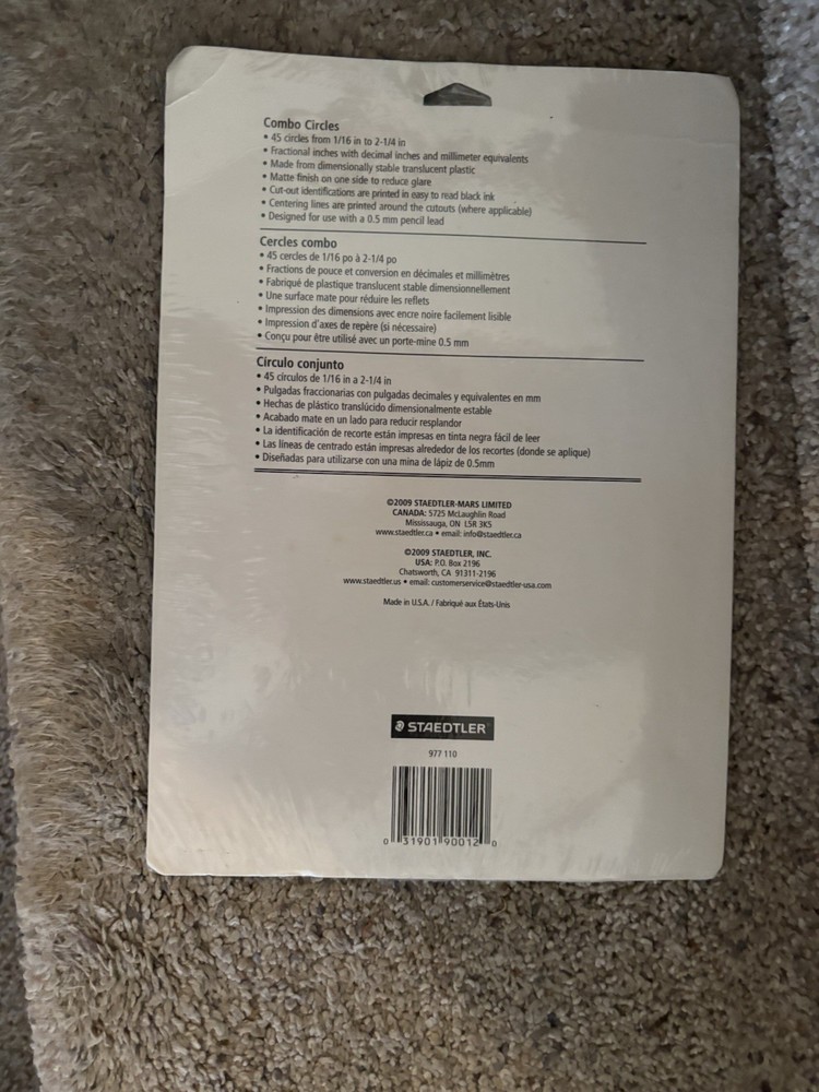 Staedtler Circle Template Standard 977 110