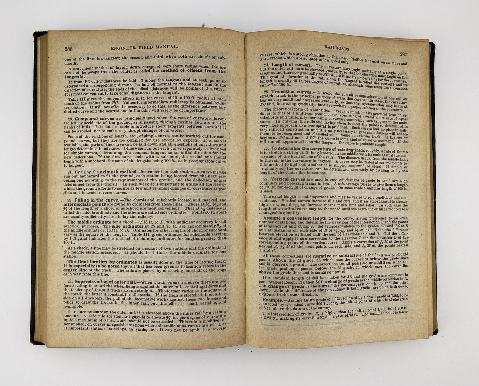 1917 War Department Engineer Field Manual Reference Data Guide Book Doc #355