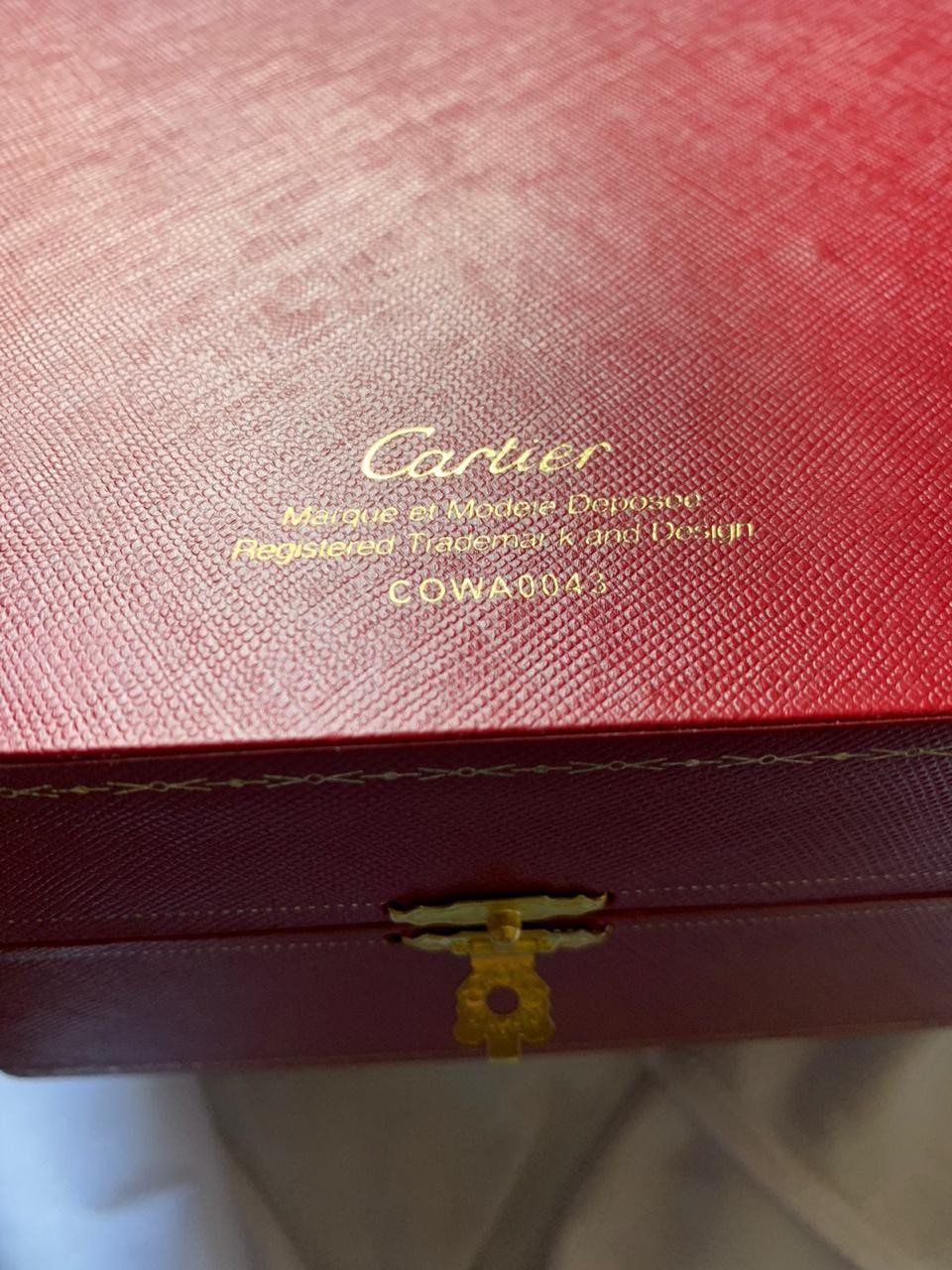 Cartier watch Presentation Box with booklet & Tags Empty Box DUTY PAID 20 Day de