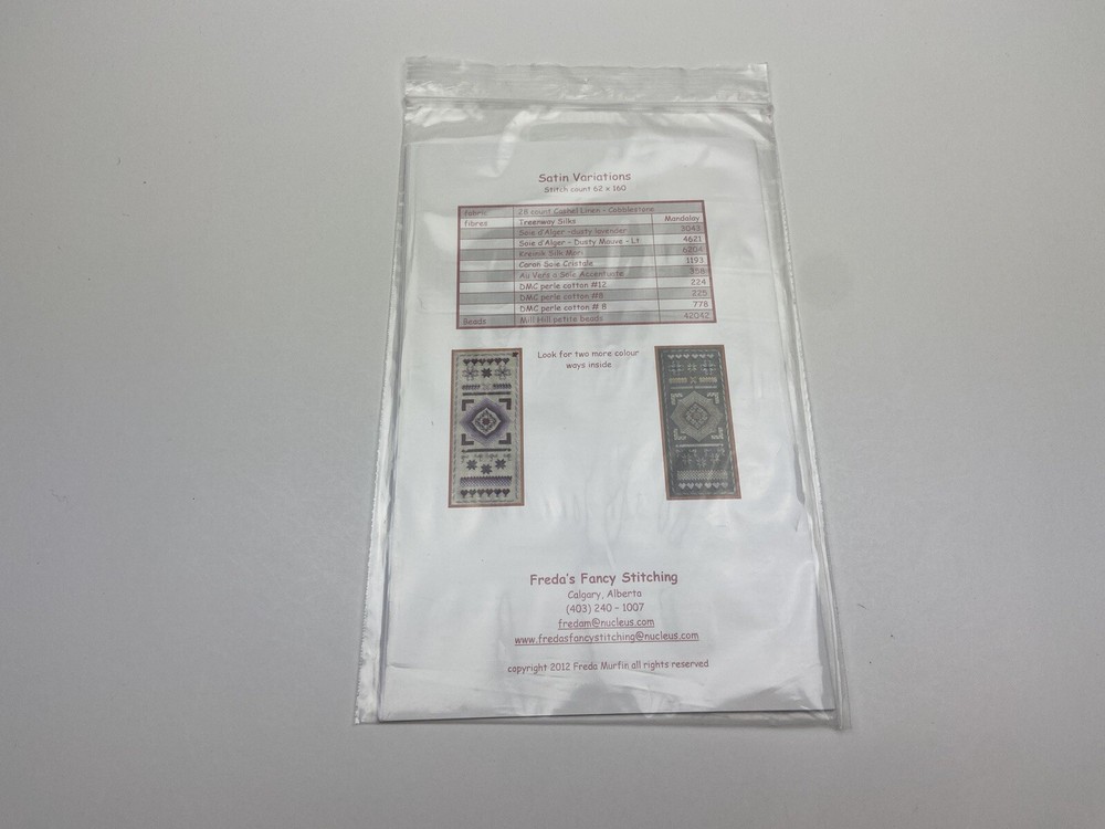 Freda’s Fancy Stitching Satin Variations Needlepoint Pattern 7P