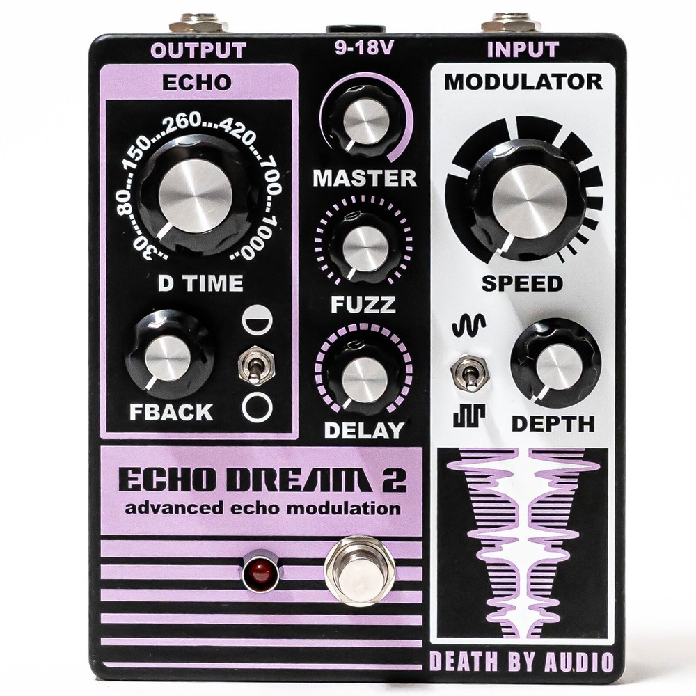 Death By Audio Echo Dream 2 - Advance Echo Modulation Effect Pedal - New