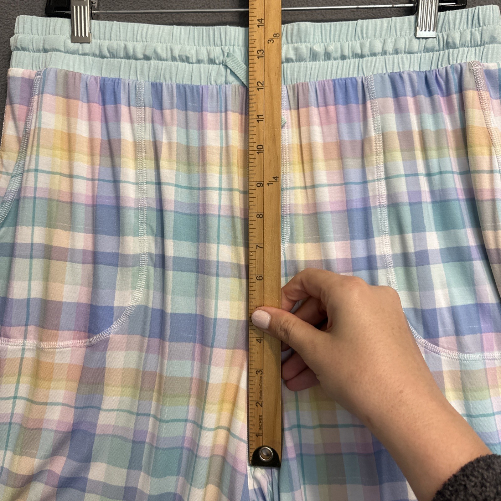 Little Sleepies Daddy & Me Bamboo Sleep Shorts Pajamas Mens XXL Pastel Plaid