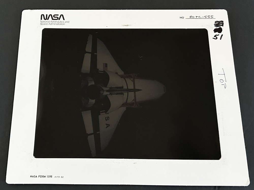 1980 NASA KSC Space Shuttle Orbiter Vehicle Assembly Presentation Transparency