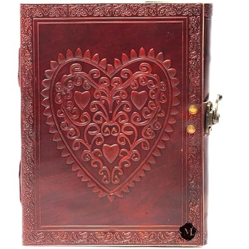 Handmade Leather Journal8x6Vintage Diary Notebook–Single Lock –200 Lined Page