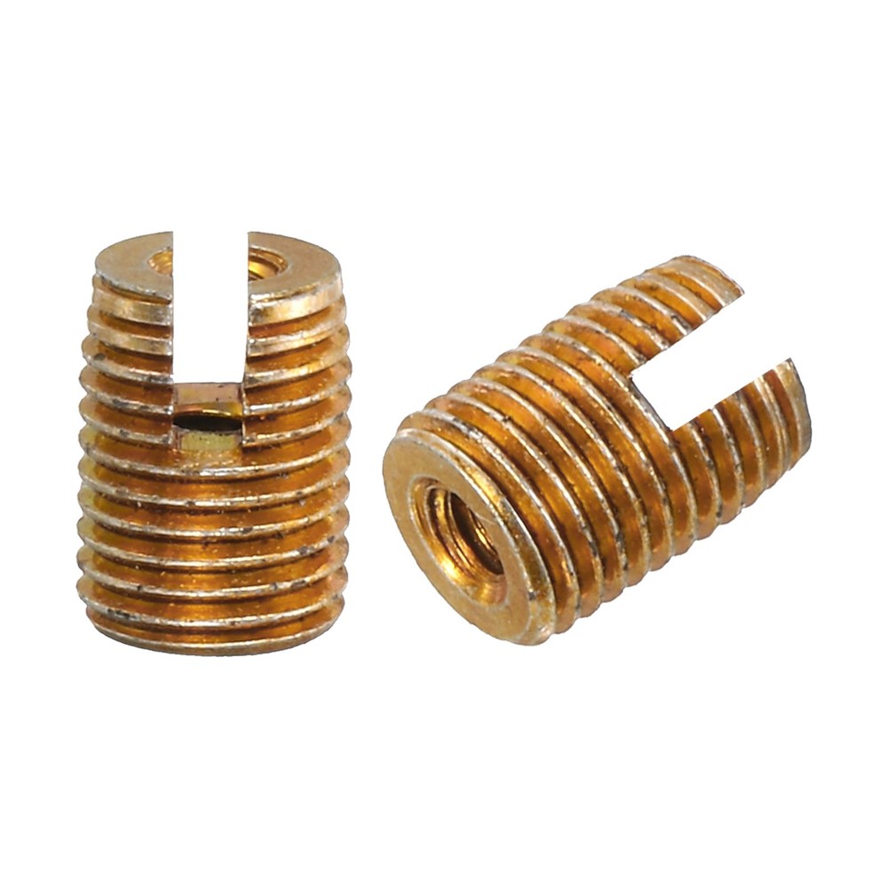 Self Tapping Threaded Inserts, 15pcs Inner M2 M4.5x6 Carbon Steel Nuts