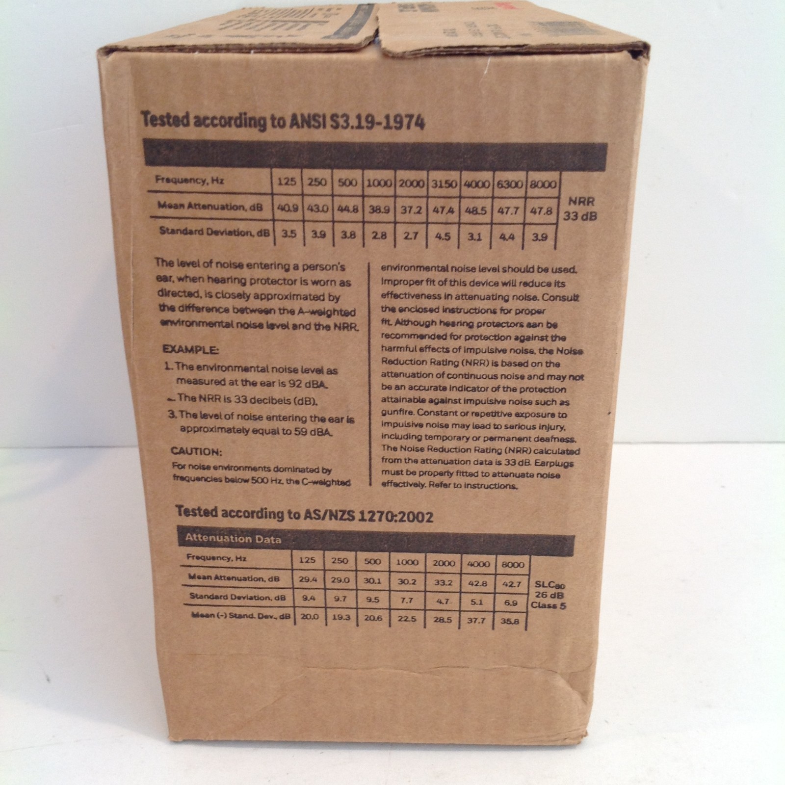 Howard Leight Max-1 MXM-1 Uncorded Earplugs Foam NRR 33 dB Orange 200 Pair Box