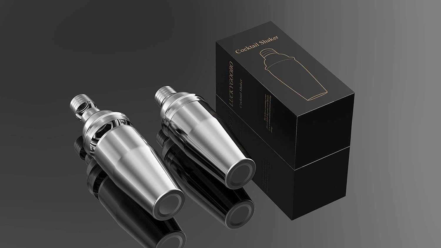 Cocktail mixer, 24 oz Martini mixer, beverage mixer with built-in strainer.