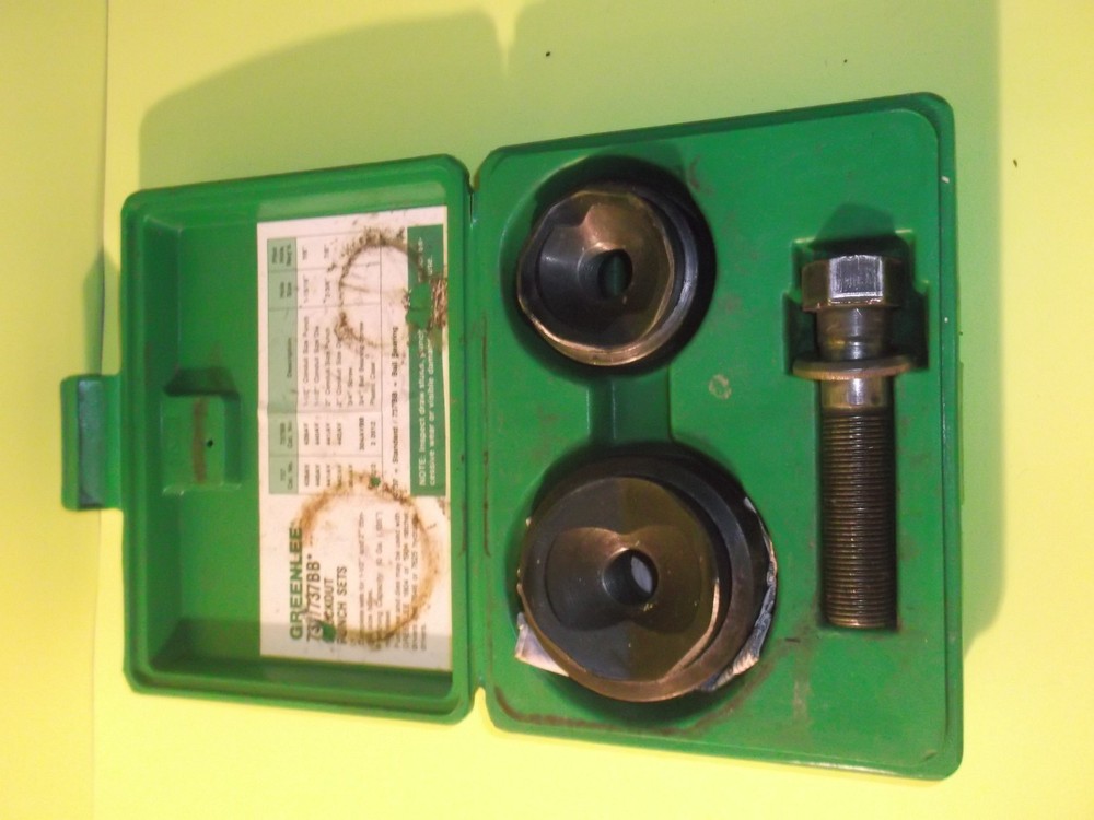 GREENLEE 737BB BALL BEARING KNOCKOUT PUNCH SET W/PAPERWORK