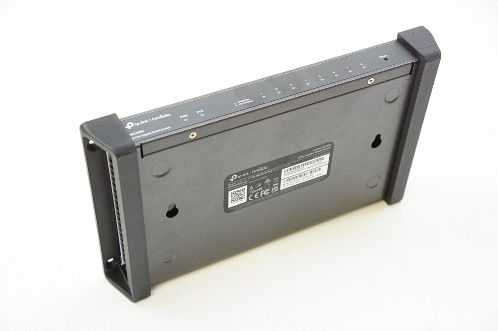 Wall Mount Under Desk Bracket for TP-Link Omada SG2008 8-port Switch