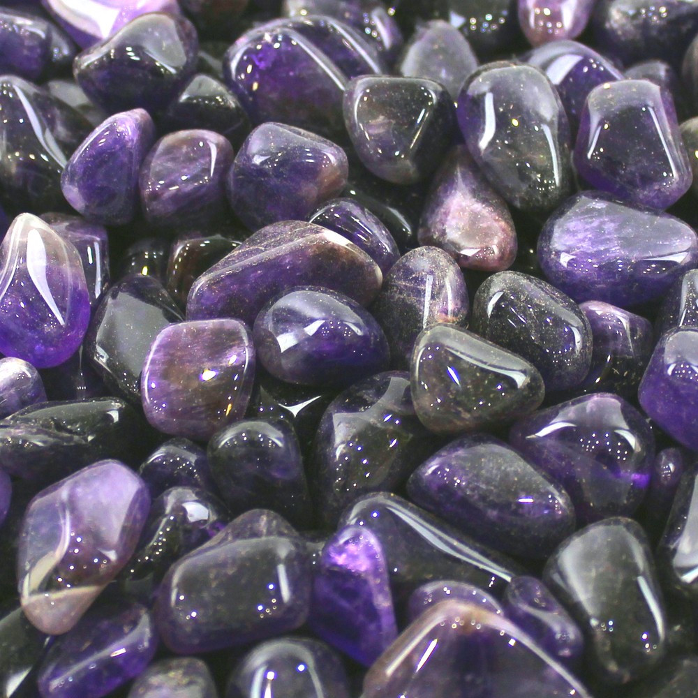 Chakra Stone Charm Amethyst Reiki Healing Gift Tumbled Gemstone Small Single