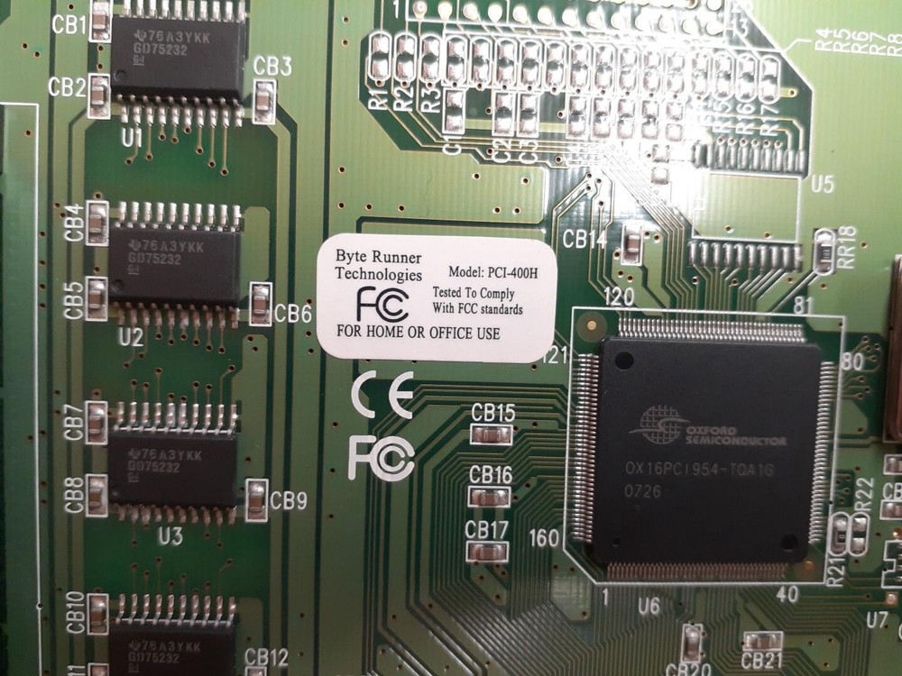 Byte Runner Technologies PCI-400H PCI Serial Port Card