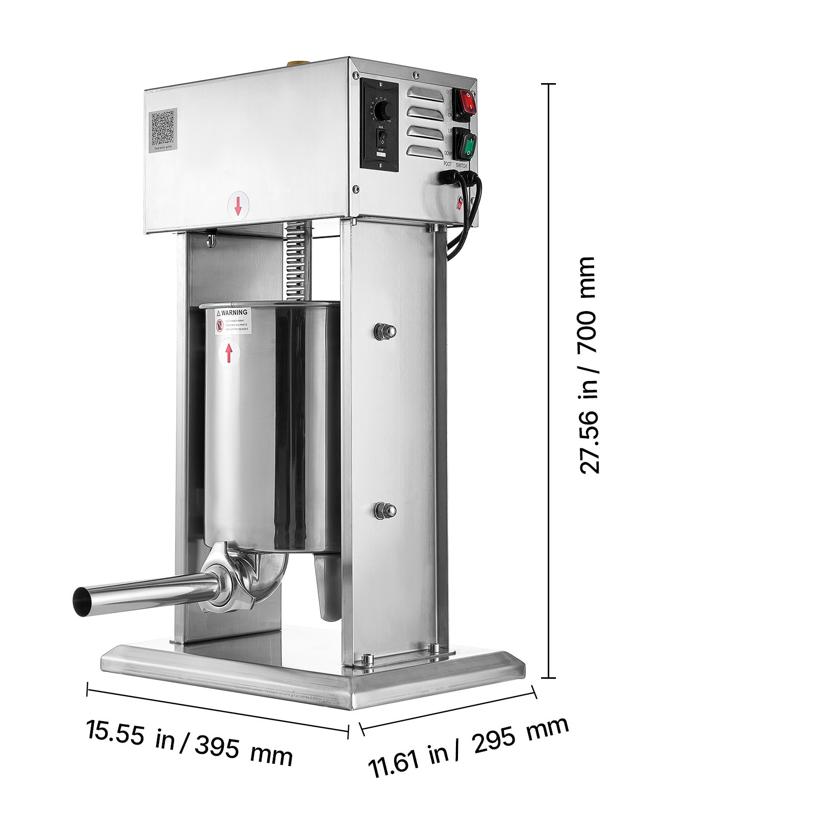 Uimoso 22lbs / 10L Electric Sausage Stuffer Meat Filler Machine Sausage Maker