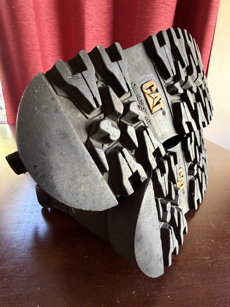 Caterpillar Precision Composite Toe Waterproof Work Boot Thinsulate Black Mens 7