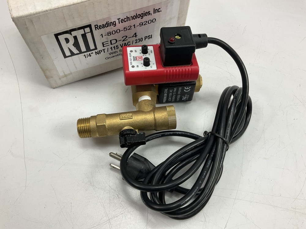 RTI ED-2-4 Air Compressor Electronic Timer Drain, Automatically Drains Water