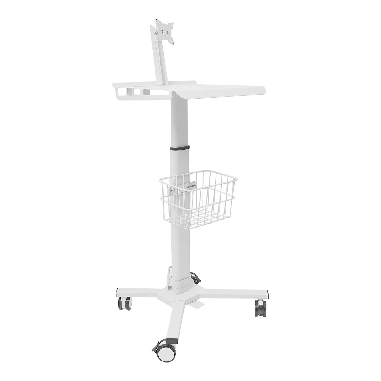 Adjustable Rolling Medical Cart with iPad Holder for Healthcare & Spa