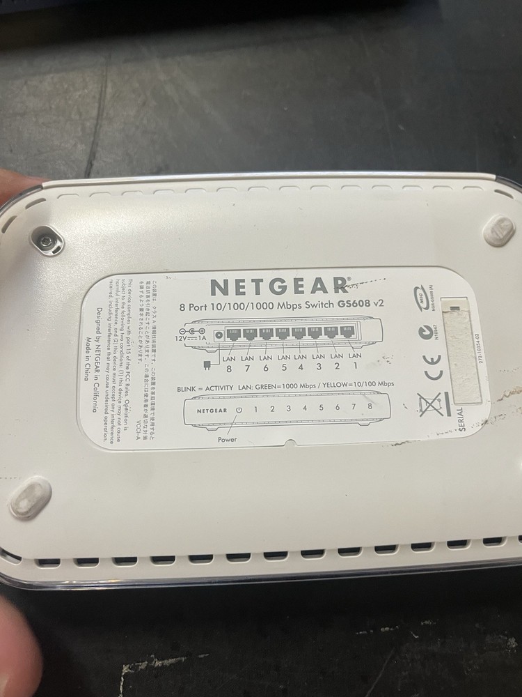 NetGear (GS608) 8-Ports External Switch
