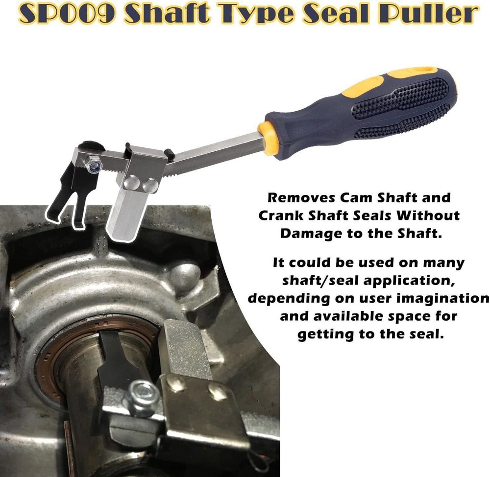 Cam Crank Shaft Seal Puller Auto Engine Remover Hand Tool Removing Pulling 58430